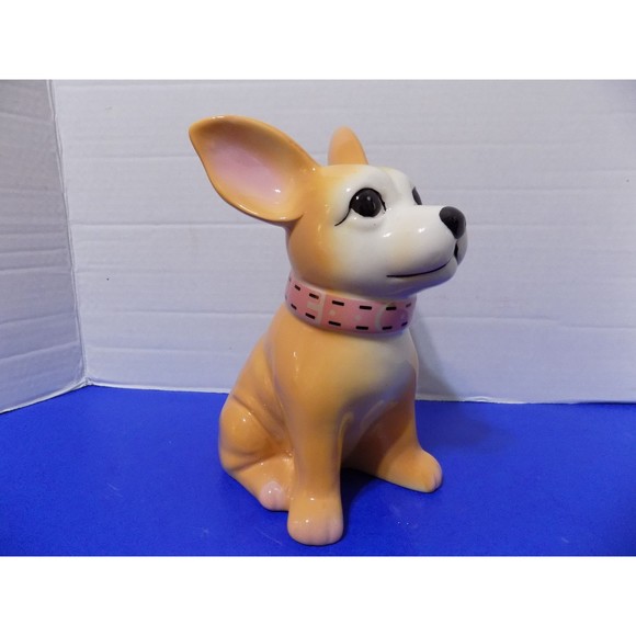 NEW Chihuahua Statue Figurine Dog Home Decor Sunday Morning Ceramic - Picture 1 of 5